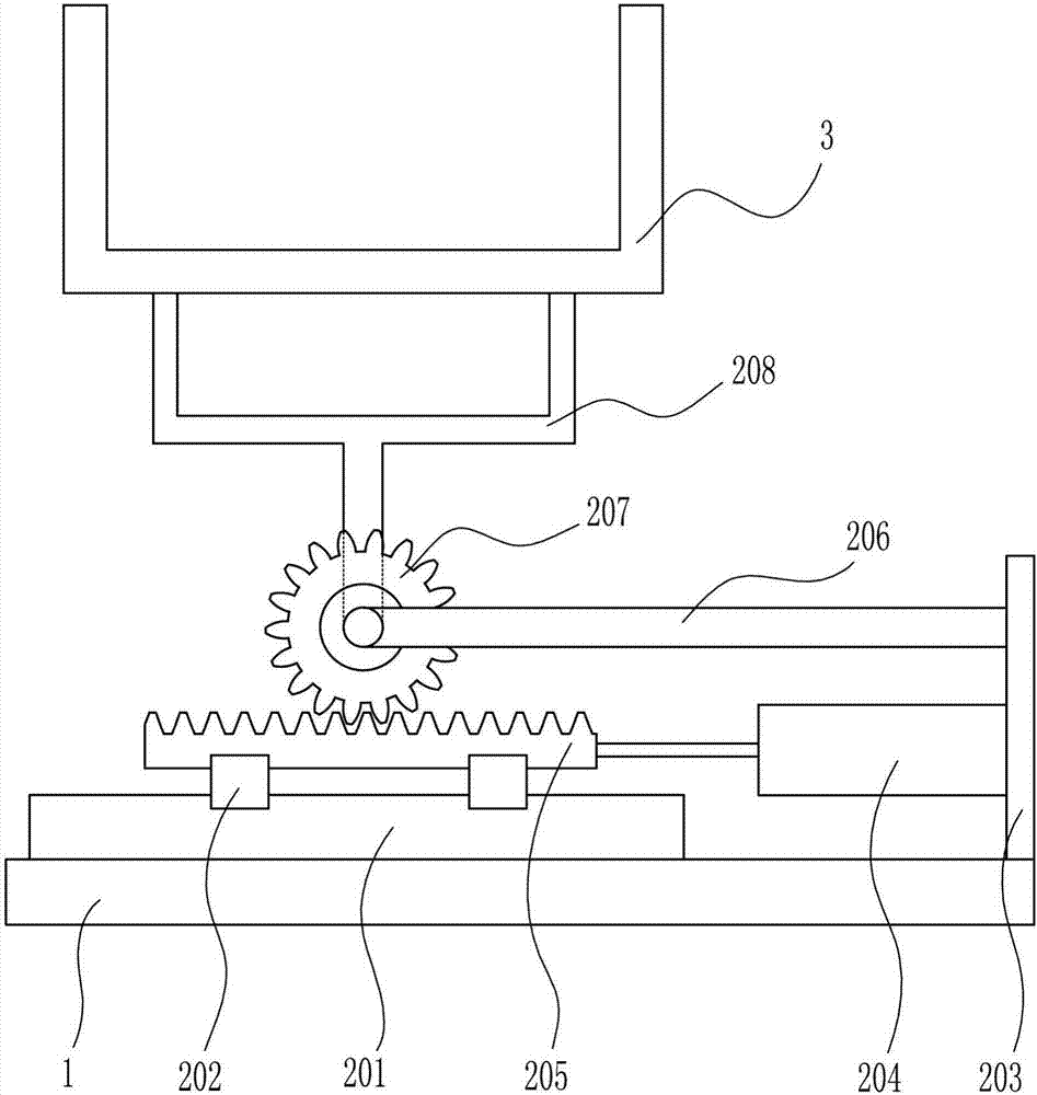 Material stirring device for producing brake blocks