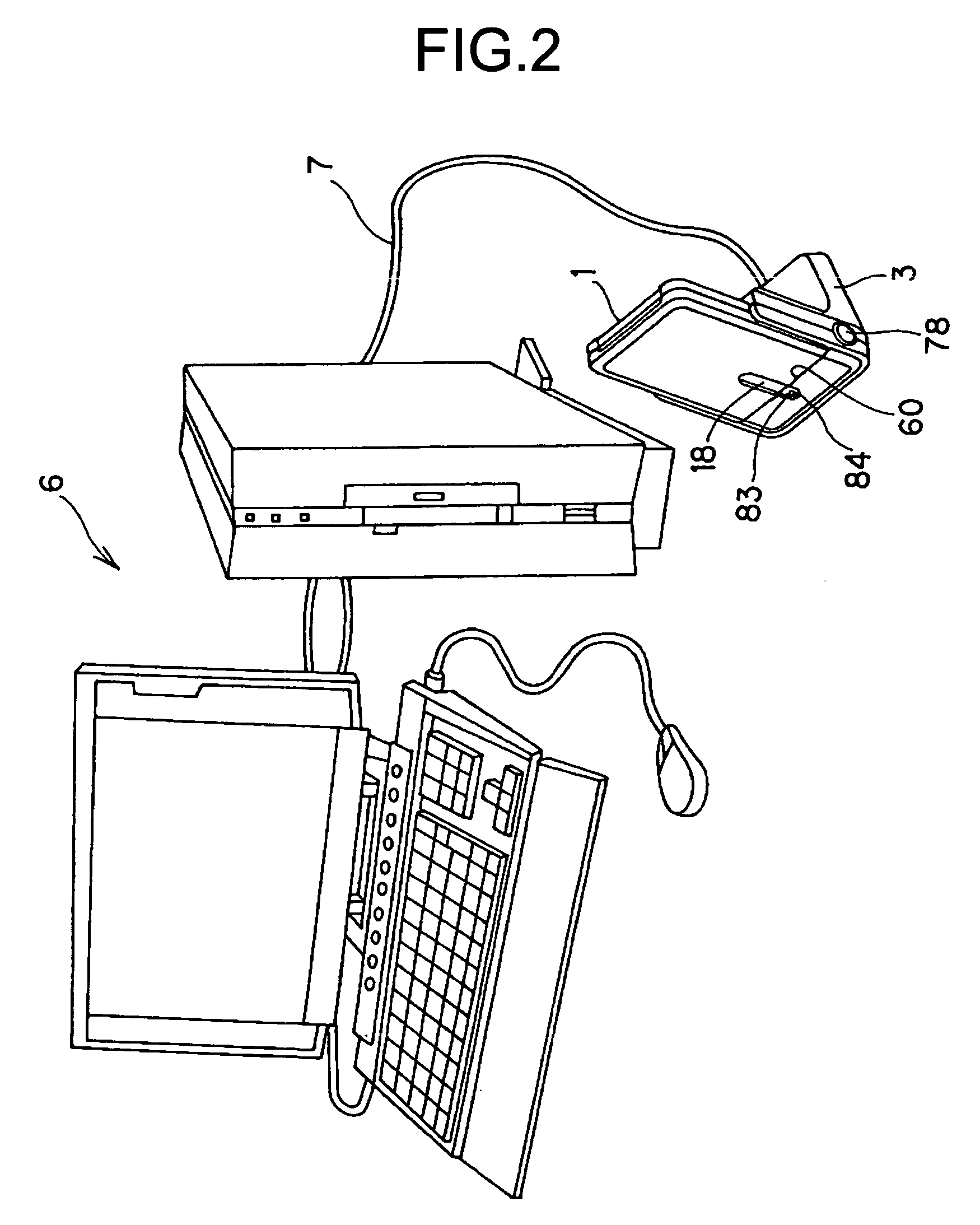 Hard disk system having a hard disk unit and a conversion unit for connection to a host device