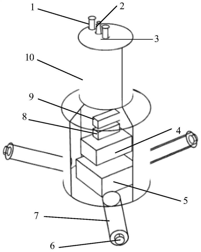 A bottom-based integrated detection device and detection method