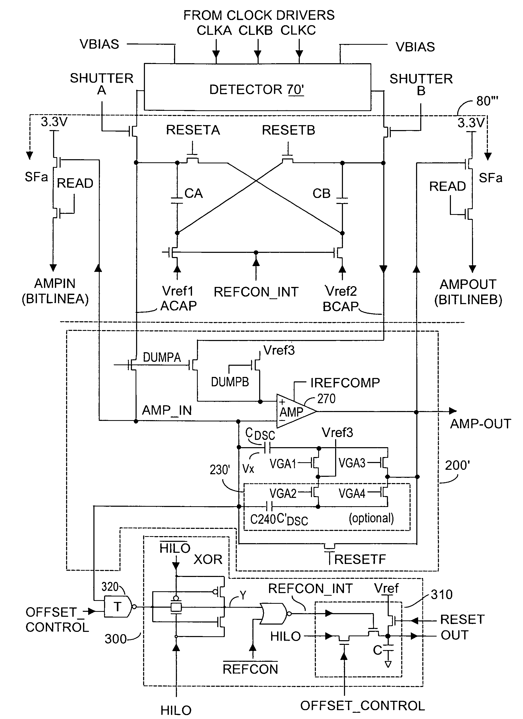 Method and system to enhance differential dynamic range and signal/noise in CMOS range finding systems using differential sensors