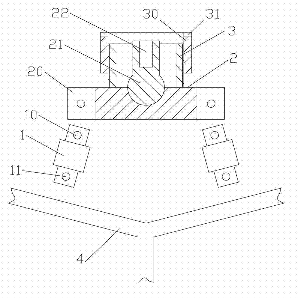 Improved structure of bicycle sunshade pedestal