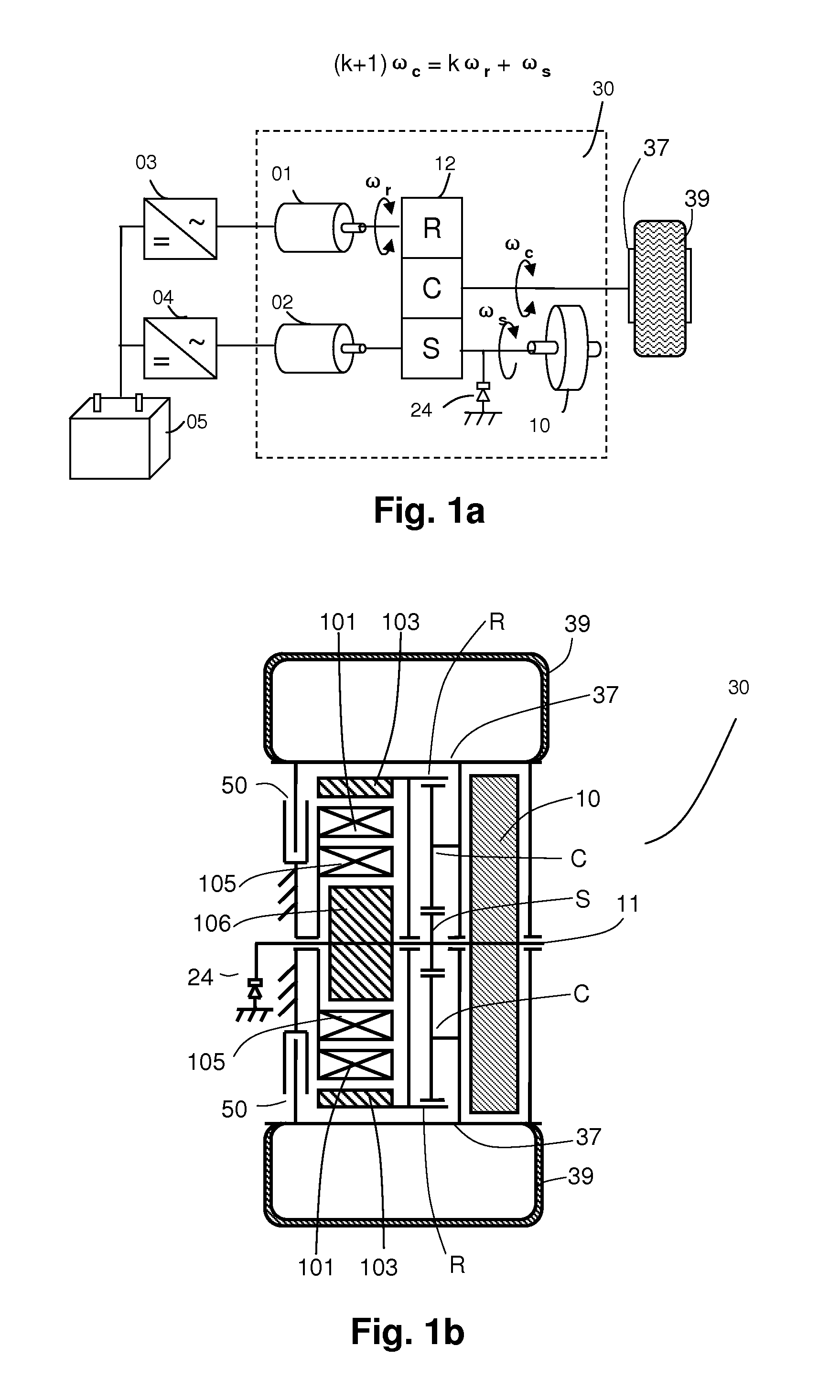 Wheel hub flywheel-motor kinetic hybrid system and method