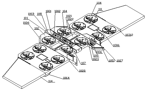 Non-rear-thrust composite wing aircraft with ducted fan compound auxiliary wing and additional wing