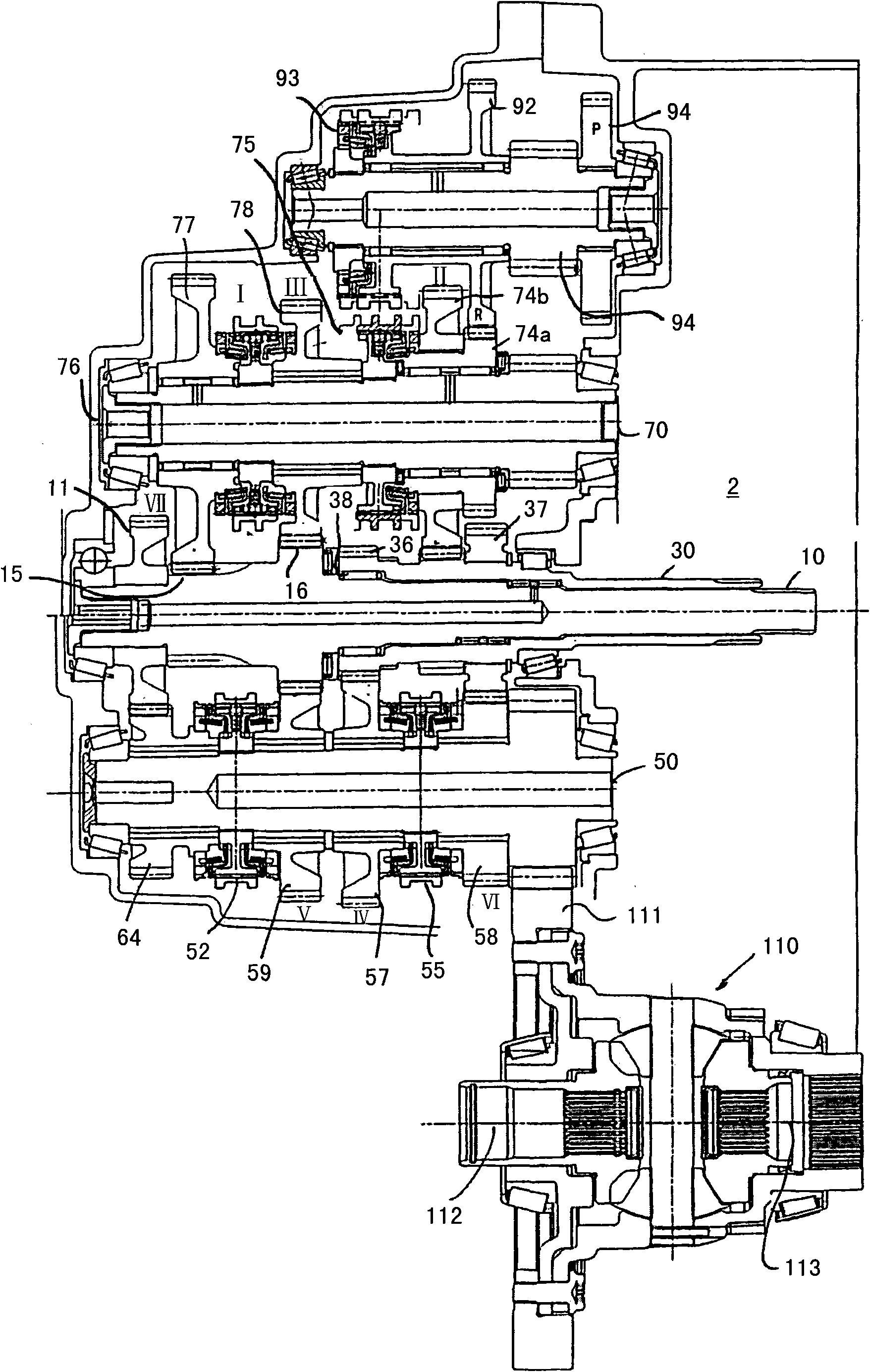 Dual clutch transmission