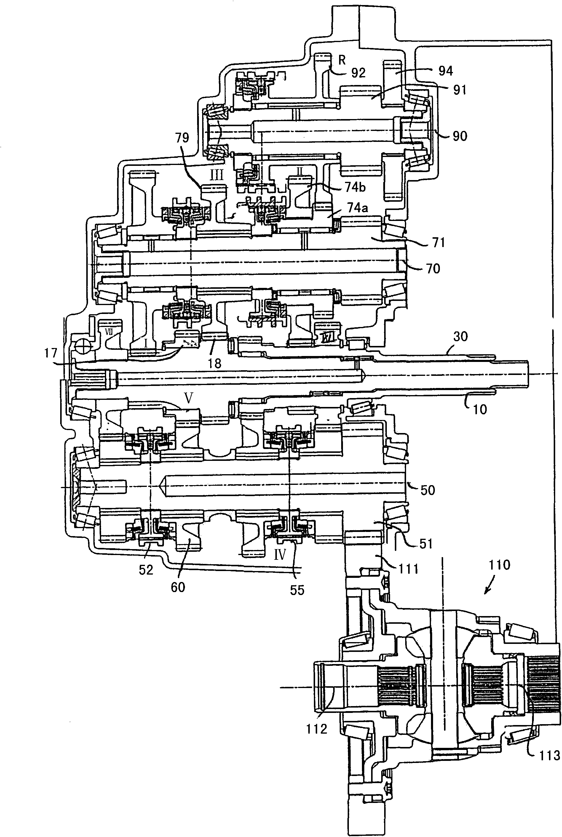 Dual clutch transmission