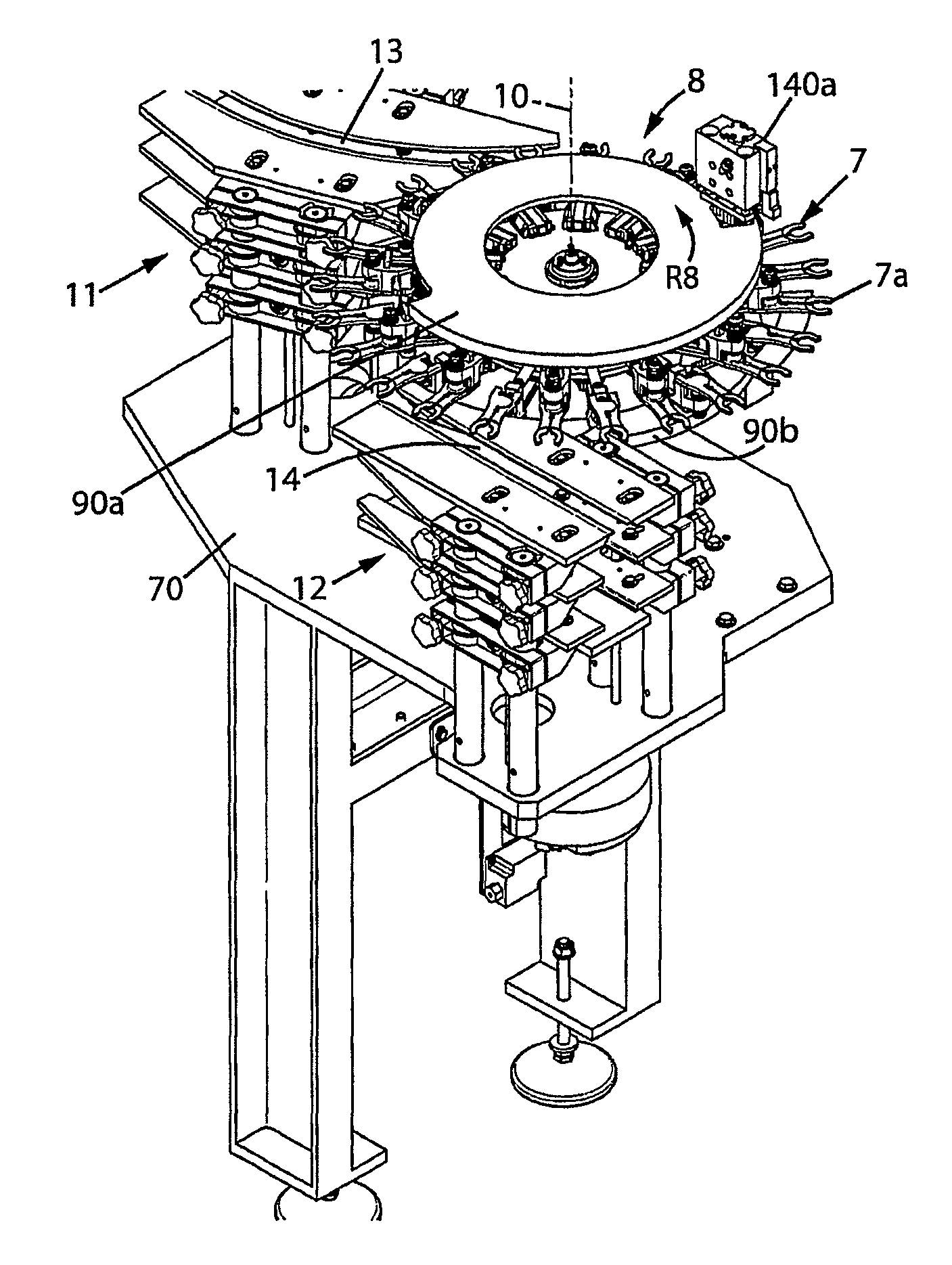 Container switching device