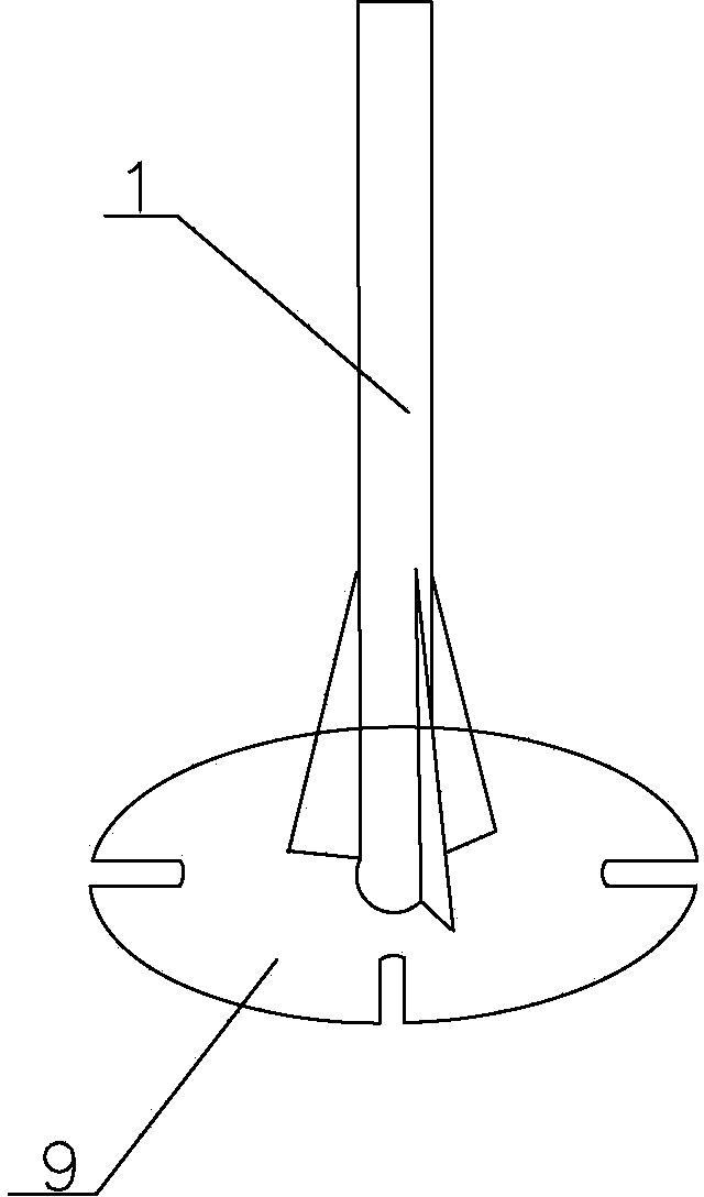 Hole opening tool for pipe holes on inclined wall of ship