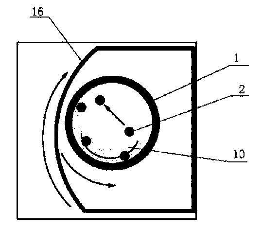 Rock analysis gas high-vacuum degassing and gas-collecting device