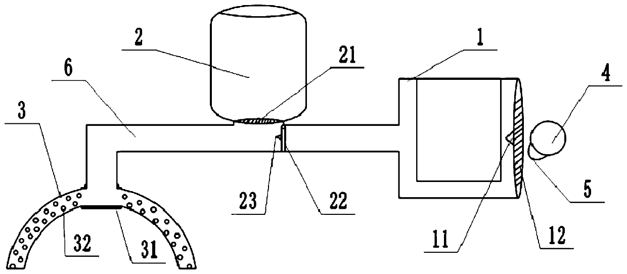 A fire extinguishing device for spontaneous combustion of automobiles