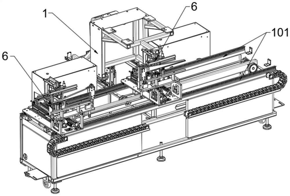 Abdominal pad processing device and processing technology thereof