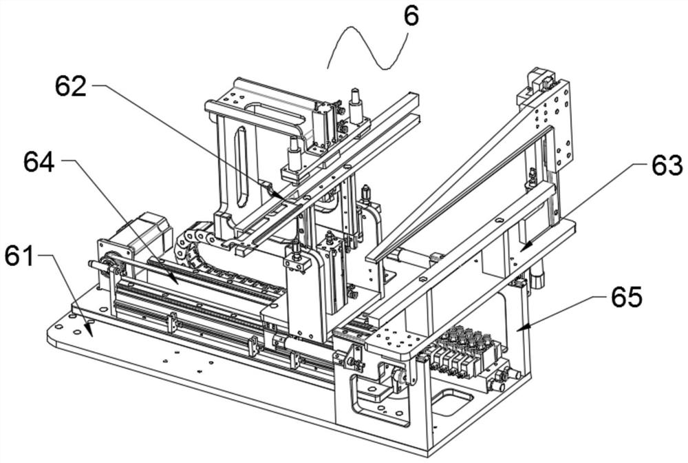 Abdominal pad processing device and processing technology thereof