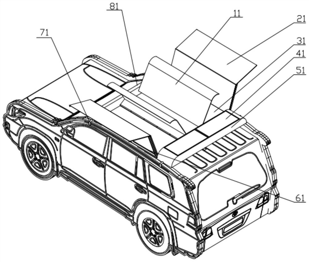 Rain sheltering device for automobile