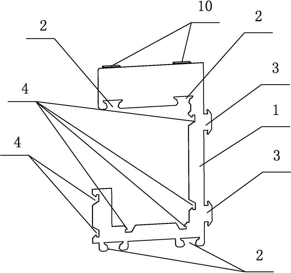 Ceiling connecting piece and ceiling with ceiling connecting pieces