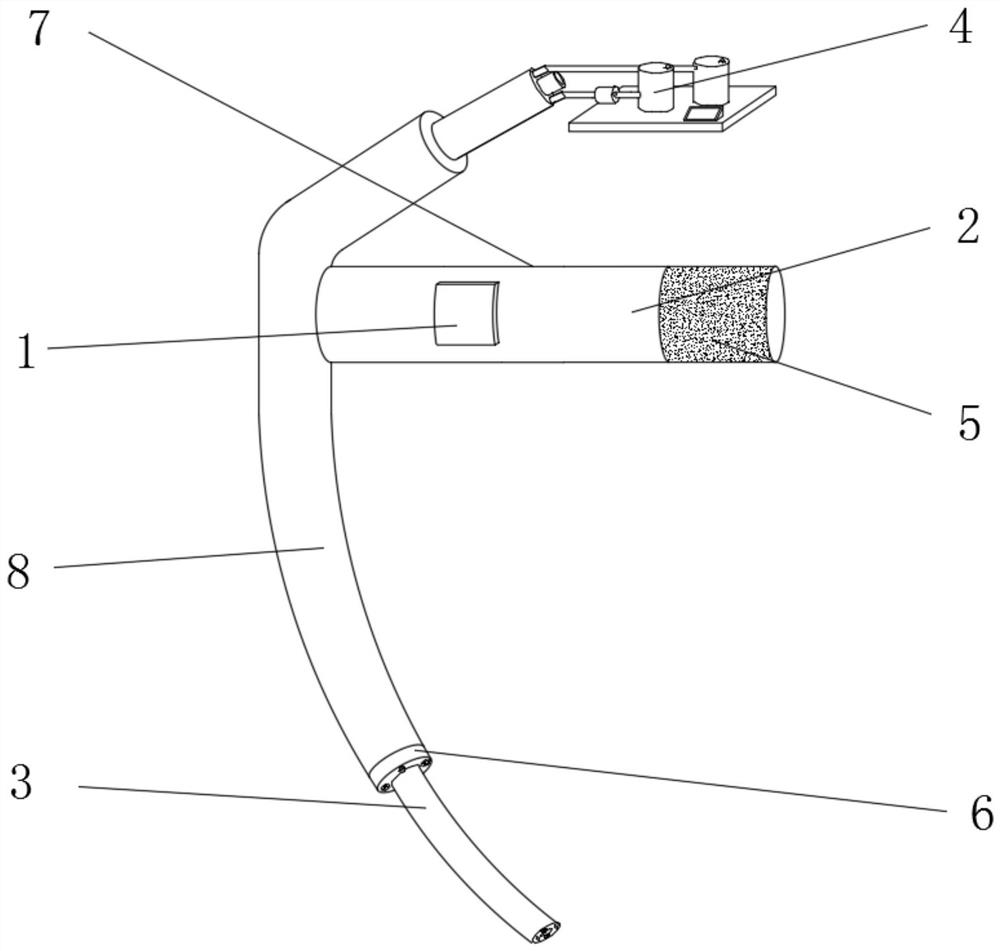 Medical visual intubation device