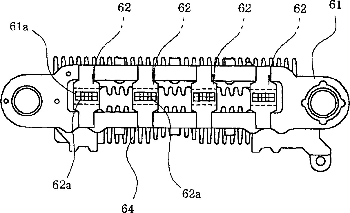 Rectifying device of vehicle AC generator