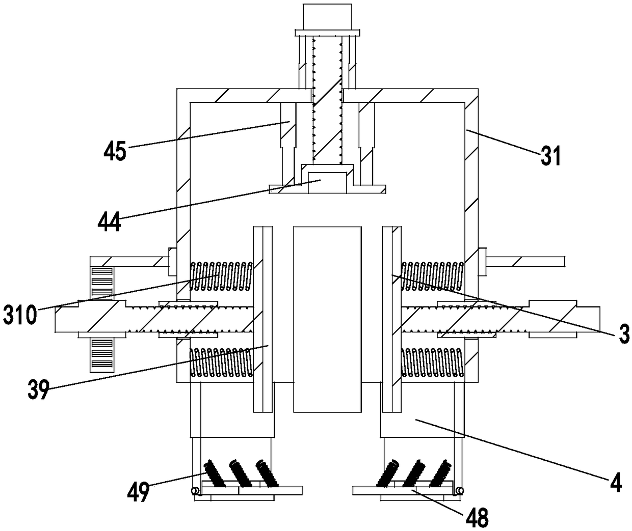 Automatic transferring clamp for cylindrical lithium ion batteries