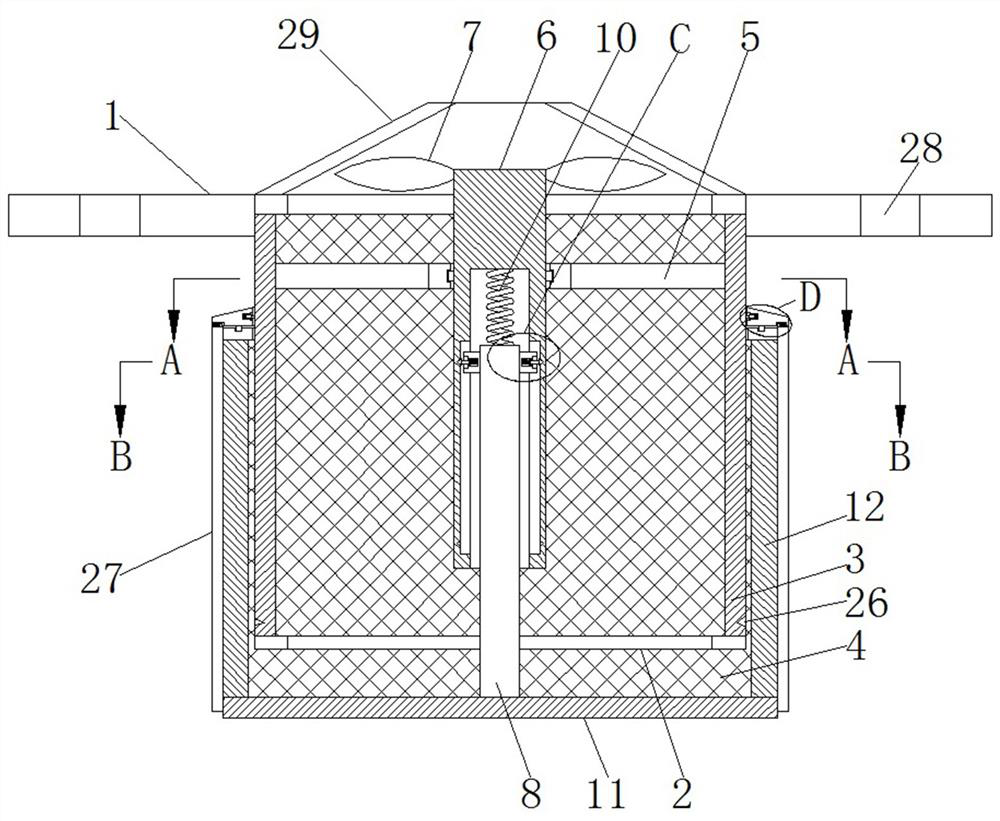 A multifunctional cement silo roof dust collector filter element