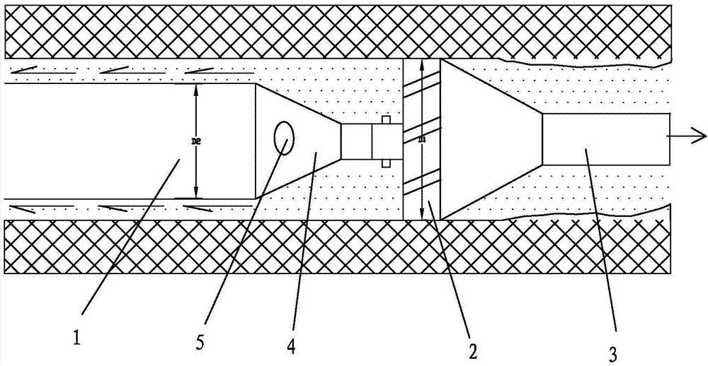 Construction method for guiding slurry and pulling pipe