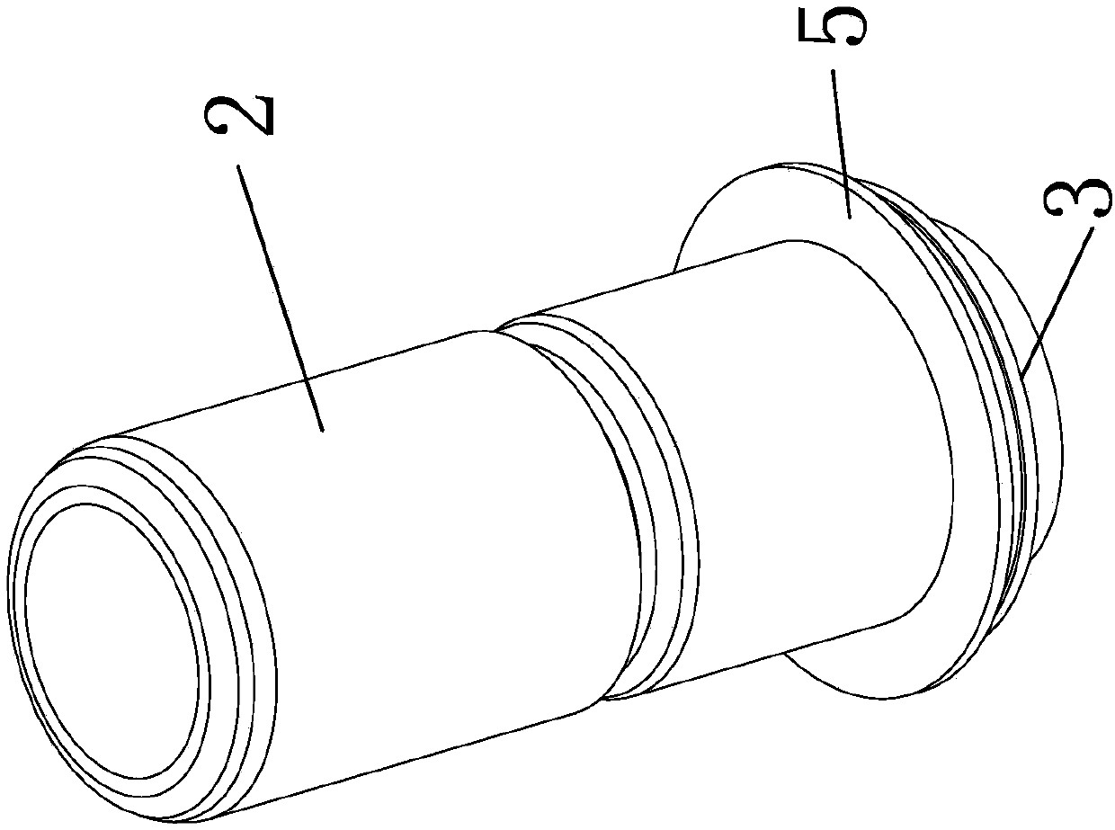 Rivet pressing water pipe connector with sealing performance for battery box water cooling plate