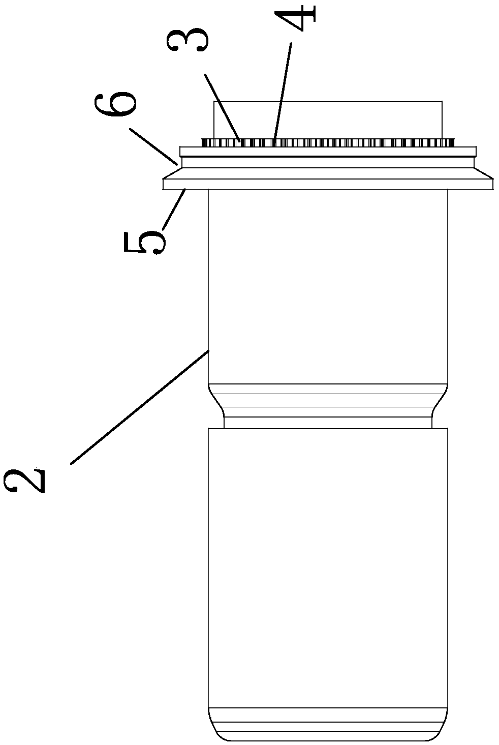 Rivet pressing water pipe connector with sealing performance for battery box water cooling plate