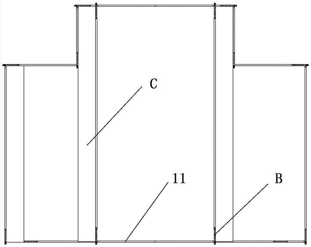 Assembly type steel-concrete composite structure residential system and construction method thereof