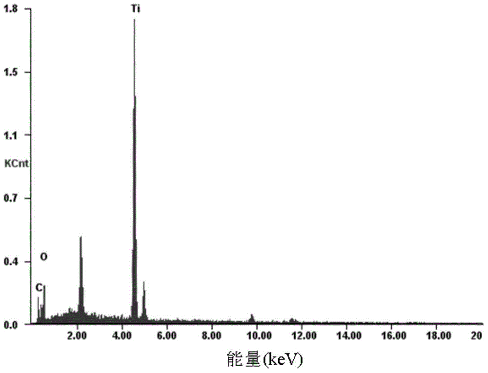 Preparation method for growing TiO2NWs on surfaces of carbon fibers in supercritical water