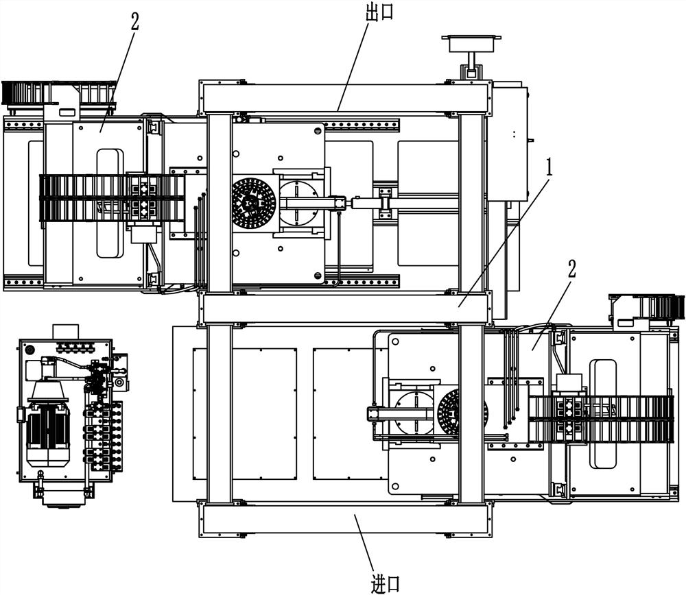 Horizontal straightening machine