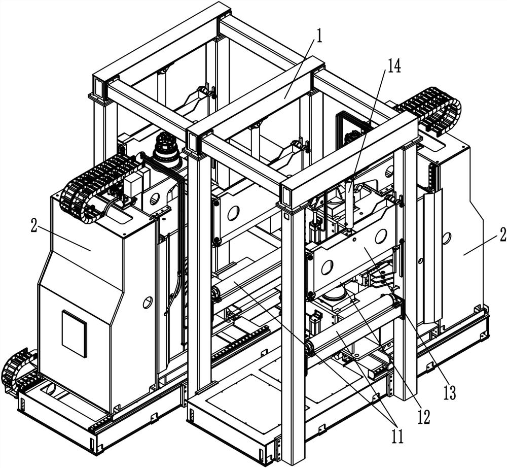 Horizontal straightening machine