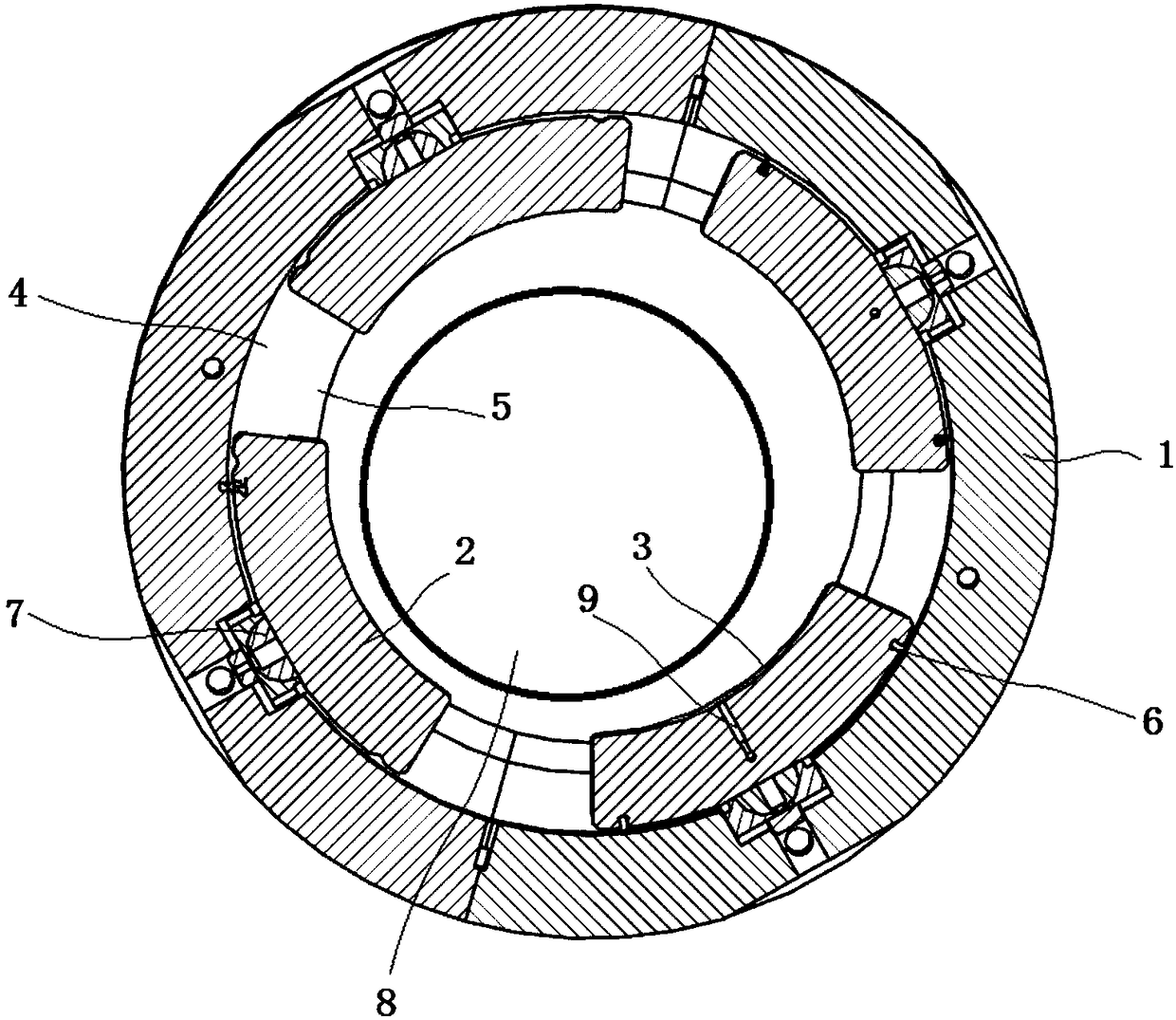 Bearing structure lubricated with supercritical CO2