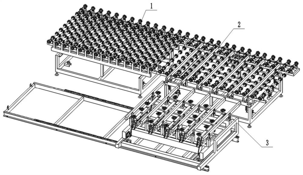 Full-automatic sheet loading and unloading device of toughening furnace