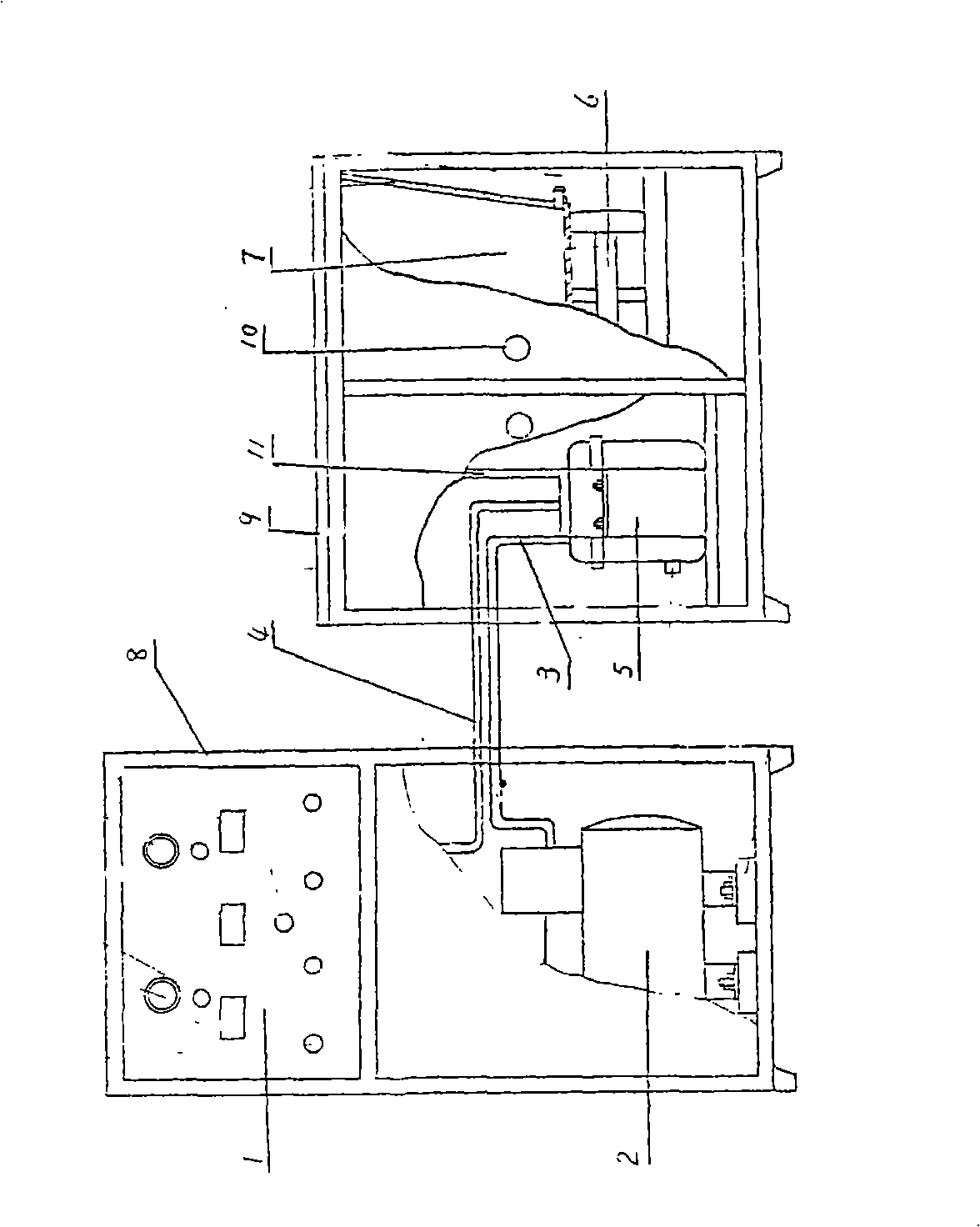 Process and equipment for high-temp and high-pressure spray dyeing of colour fabrics