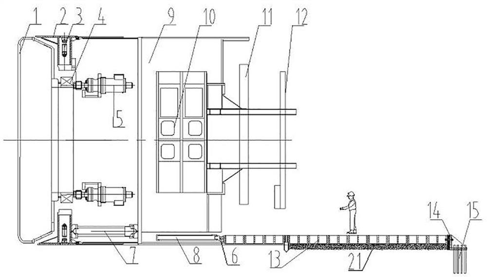 Inclined shaft TBM tunneling system and tunneling method