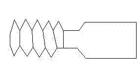 Numerical milling processing threaded cutter, and processing method thereof