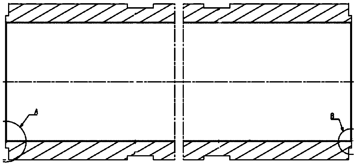 A processing technology and processing device for the tooth-shaped surface of the inner hole of a waveguide with a large length-to-diameter ratio