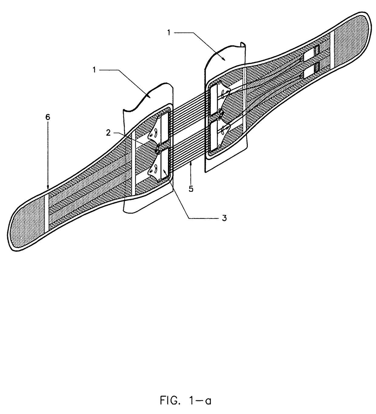 Back brace frame with two individual power modules