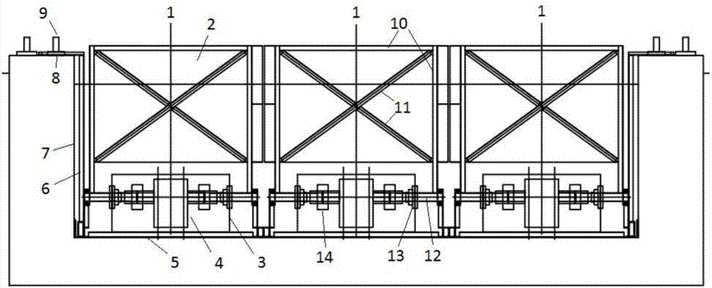 Removable rocking plate type wave generation system applicable to low temperature towed ice water pool