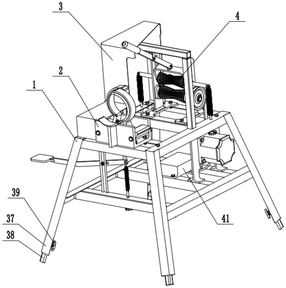 A kind of portable cluster bamboo picking machine