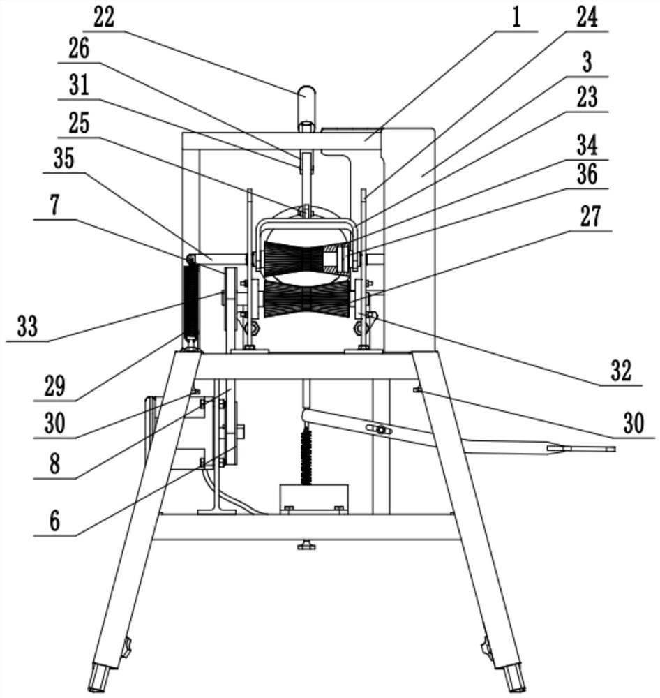 A kind of portable cluster bamboo picking machine