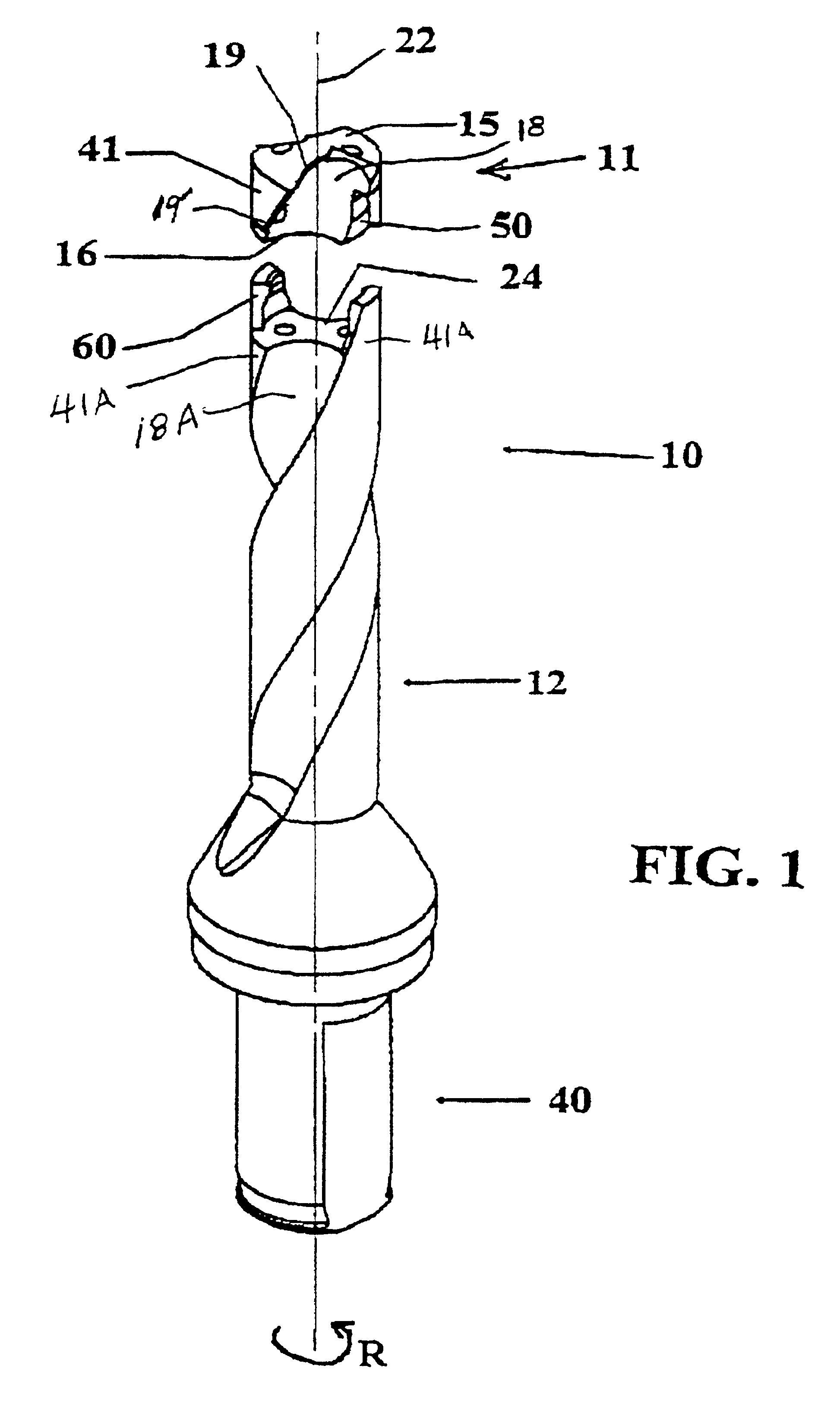 Two-piece rotary metal-cutting tool and method for interconnecting the pieces