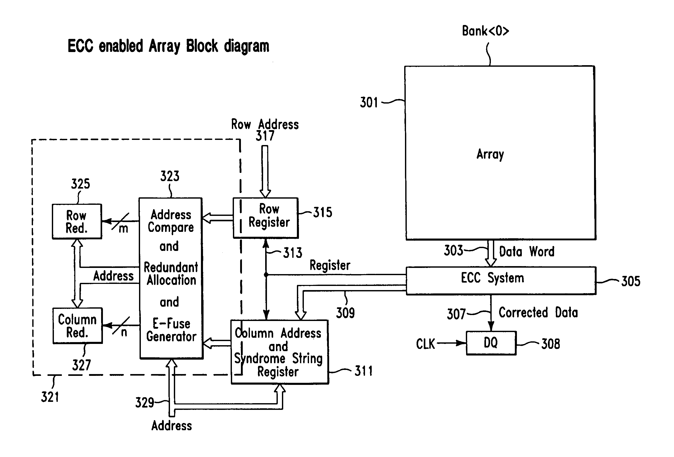 ECC based system and method for repairing failed memory elements