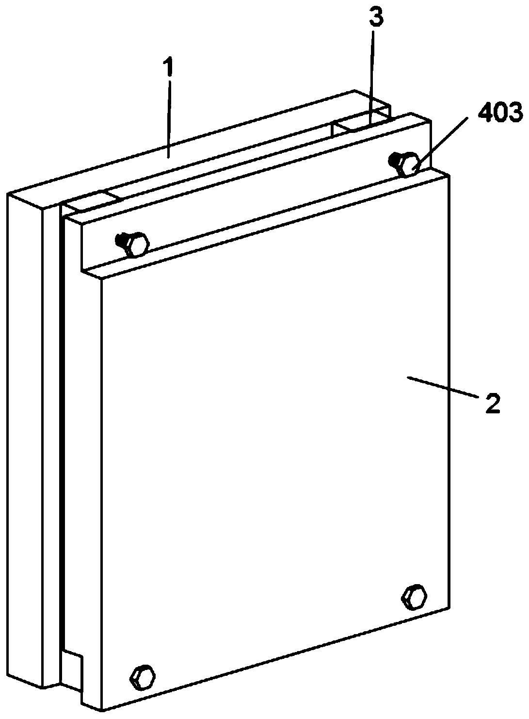 Aluminum-plastic panel mounting and connecting structure for outer wall mounting