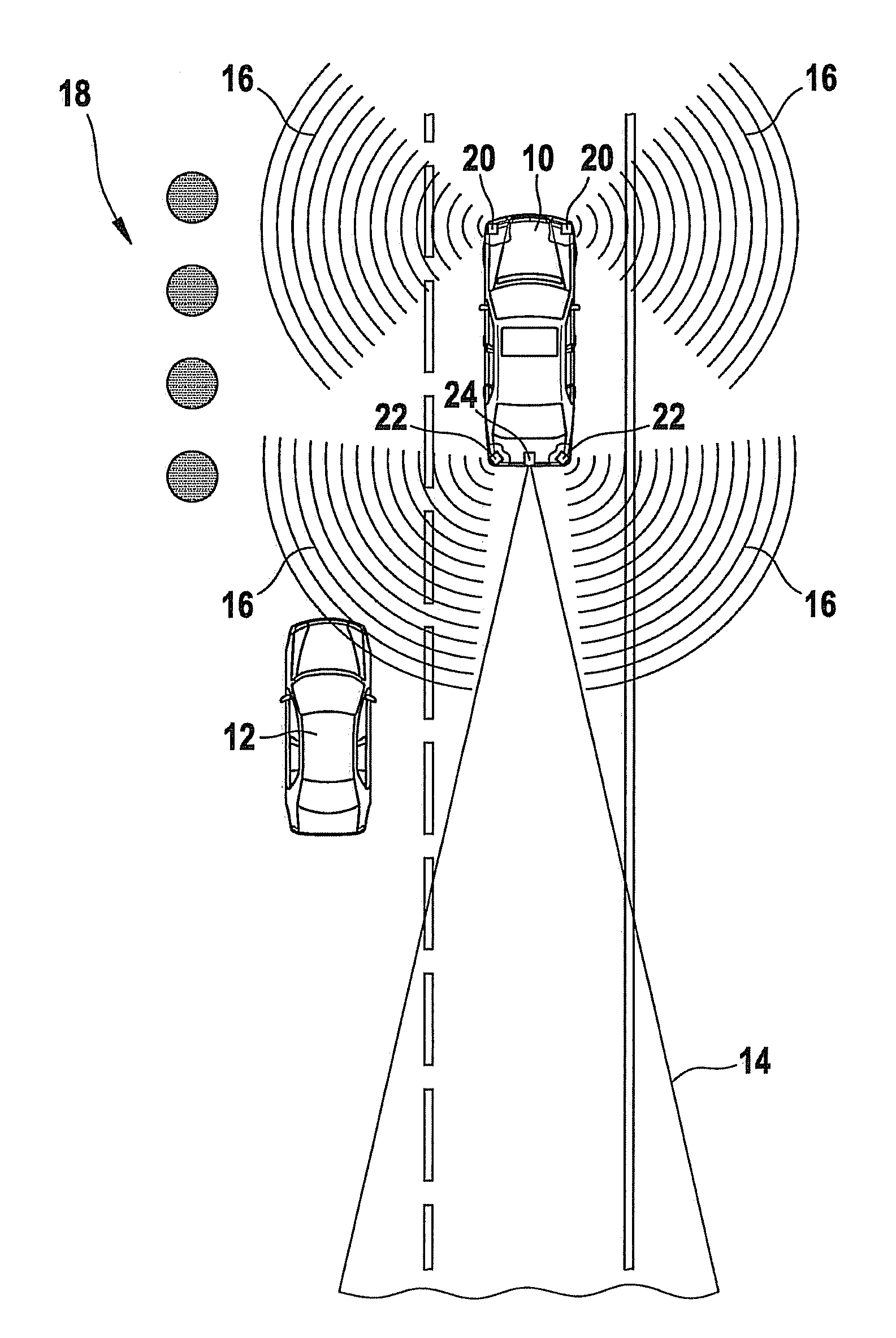 Method for detecting an environment of a vehicle