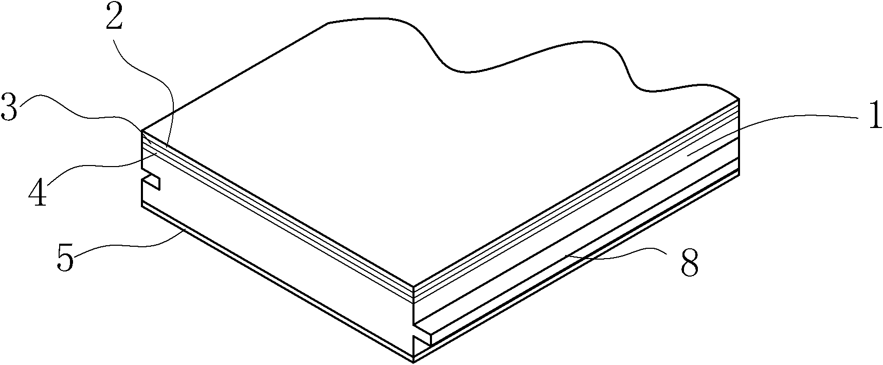 Anti-raise specialistic floor and production method thereof