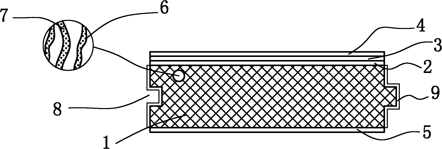 Anti-raise specialistic floor and production method thereof