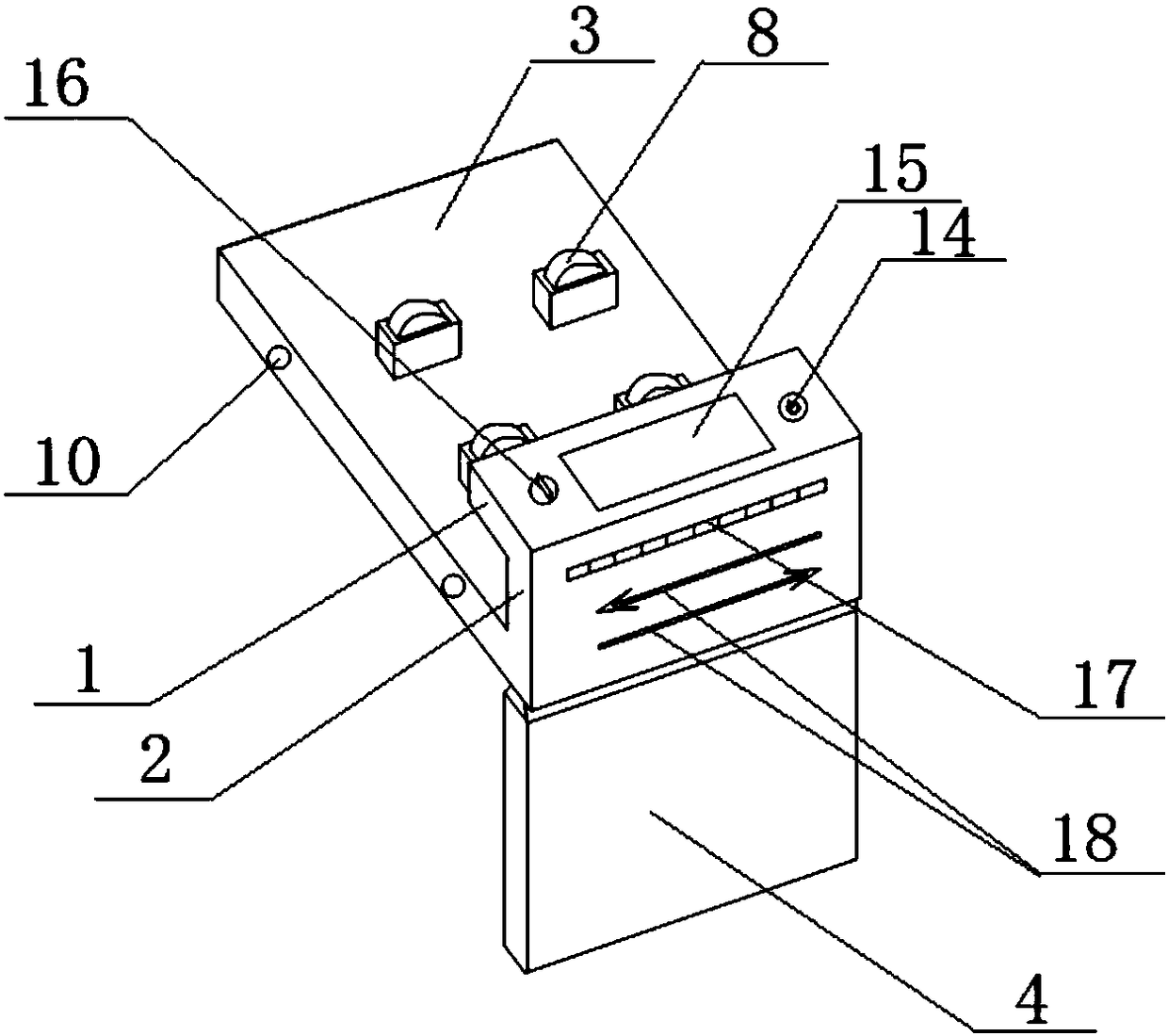 Hanging type automatic dust collection device for books