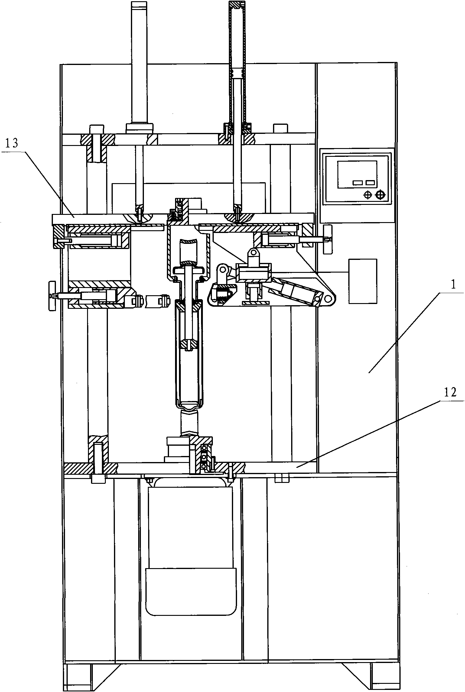 Force-controlled rocking-rolling type rolling sealing machine