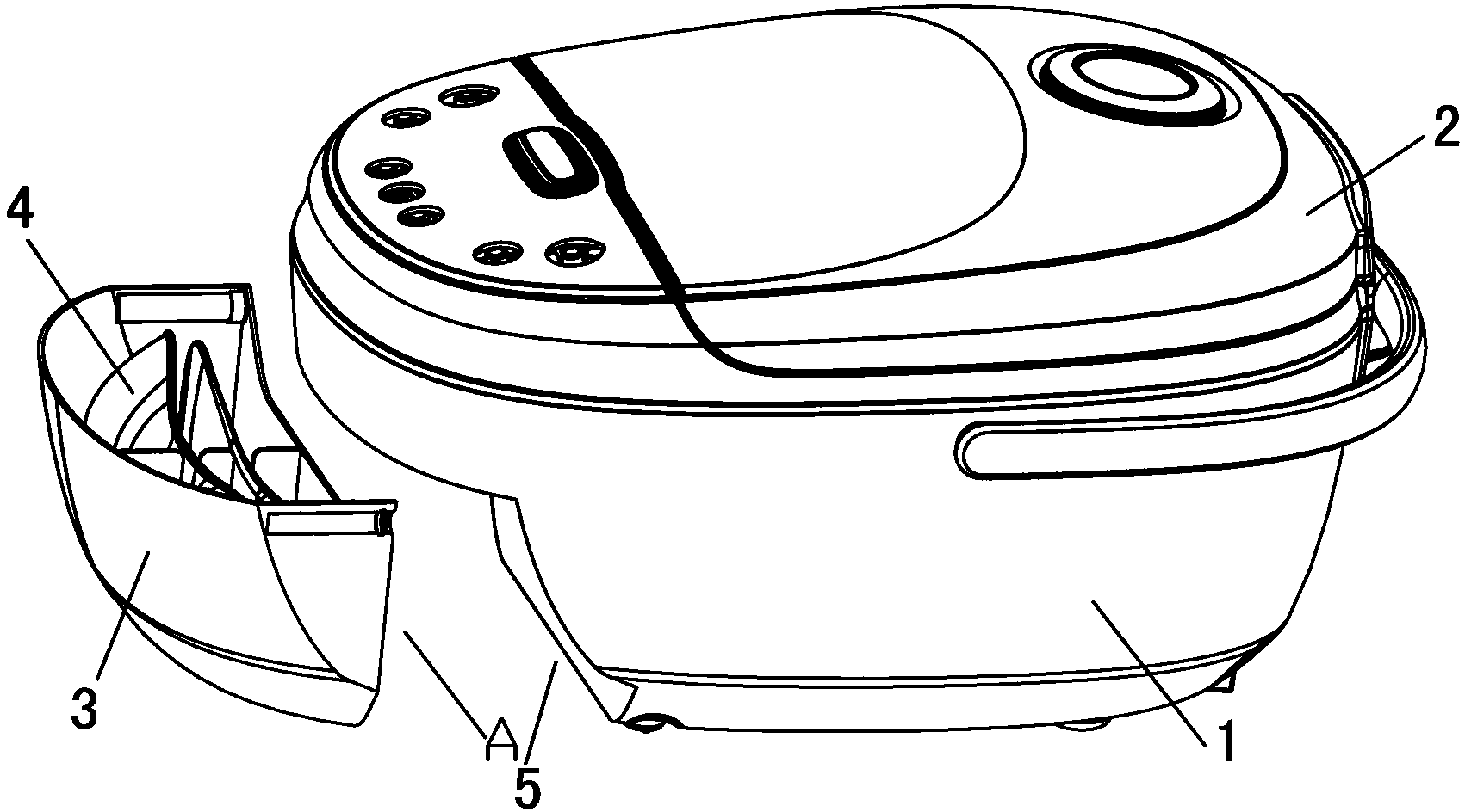 Cooking device capable of containing attached articles