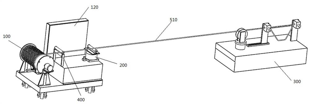 External cable follow-up device of electric transformation equipment for tunnel excavation