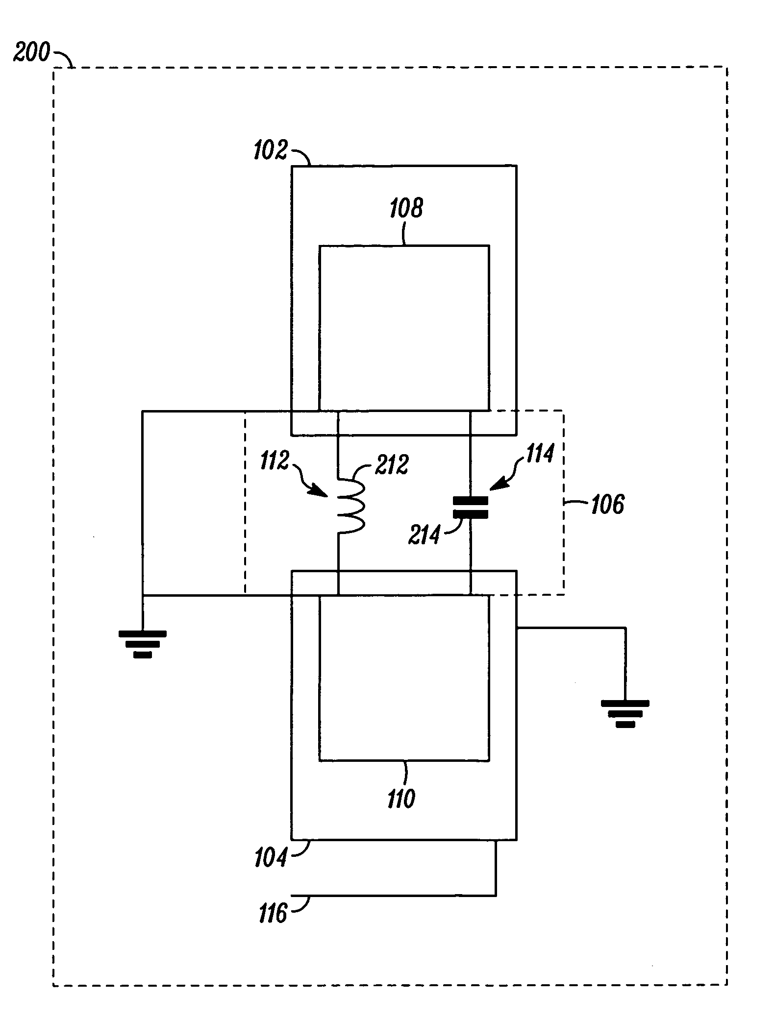 Wireless device with distributed load