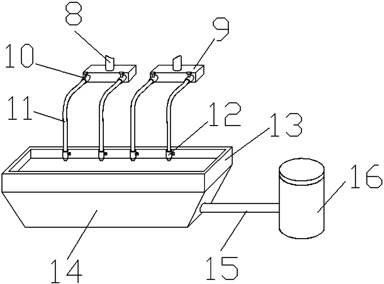 Central agent supply device for diamond micro-powder treatment